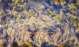 Bagnanti. Mont Sainte-Victoire in background Bagnanti. Mont Sainte-Victoire in background