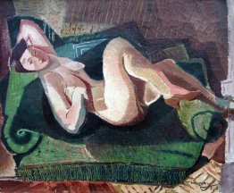 Nudo su divano verde Nudo su divano verde