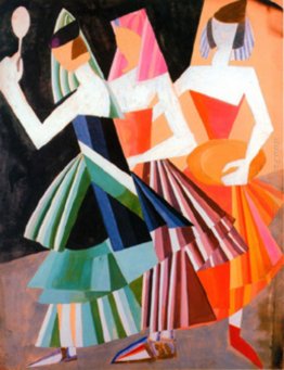 Aleksandra Ekster, costume disegna per una produzione 1917 di Sa Aleksandra Ekster, costume disegna per una produzione 1917 di Sa