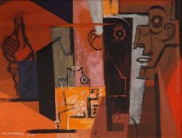 Composizione au visage et au coquillage Composizione au visage et au coquillage