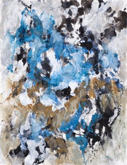 Aria invernale '- acquerello astratto arte, pittura su carta - n Aria invernale '- acquerello astratto arte, pittura su carta - n