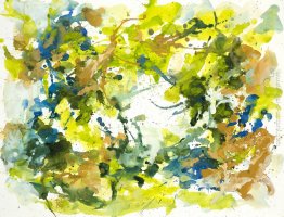 Vista '- nr. G 639 colori -abstract, acquerello arte, drip-pittu Vista '- nr. G 639 colori -abstract, acquerello arte, drip-pittu