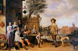 Paesaggio con una famiglia Paesaggio con una famiglia