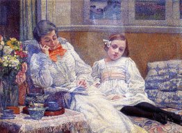 La signora Theo van Rysselberghe e sua figlia La signora Theo van Rysselberghe e sua figlia