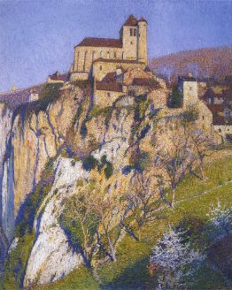 Veduta di Saint Cirq Lapopie Veduta di Saint Cirq Lapopie