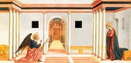 Il pannello Annunciazione, predella della Pala di Santa Lucia Il pannello Annunciazione, predella della Pala di Santa Lucia