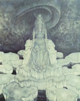 La regina della neve sul Trono di Ghiaccio La regina della neve sul Trono di Ghiaccio
