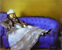 Signora Manet su un divano blu Signora Manet su un divano blu