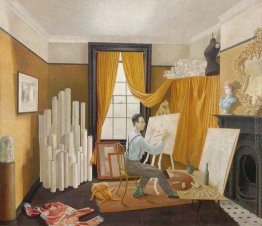 Edward Bawden lavoro nel suo studio Edward Bawden lavoro nel suo studio
