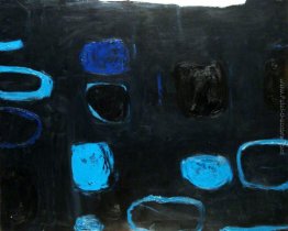 Composizione con blu e nero Composizione con blu e nero