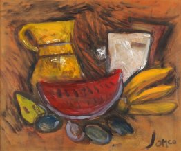 Frutta e piatti sul tavolo Frutta e piatti sul tavolo