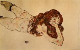 Nudo femminile disteso sul suo stomaco Nudo femminile disteso sul suo stomaco