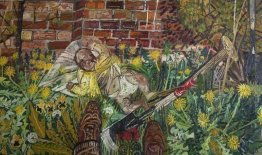 Bambino Addormentato nel Giardino Bambino Addormentato nel Giardino