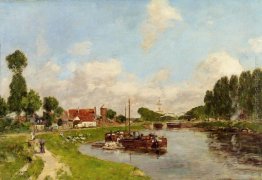 Chiatte sul canale di Saint-Valery-sur-Somme Chiatte sul canale di Saint-Valery-sur-Somme
