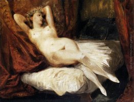 Femminile Nudo sdraiato su un divano Femminile Nudo sdraiato su un divano