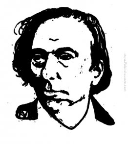 Ritratto dello scrittore francese Ernest Ciao Ritratto dello scrittore francese Ernest Ciao