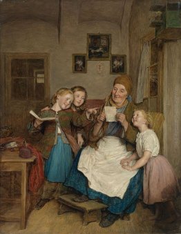 Nonna con tre nipoti Nonna con tre nipoti