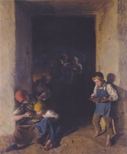 I bambini hanno ricevuto la loro prima colazione I bambini hanno ricevuto la loro prima colazione