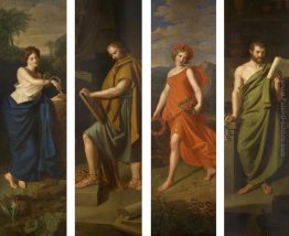 Quattro negozi segni (Igea, Ippocrate, Galeno e fauna) per la fa Quattro negozi segni (Igea, Ippocrate, Galeno e fauna) per la fa