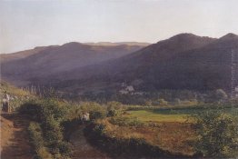 Paesaggio montano con vigna Paesaggio montano con vigna