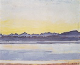 Lago di Ginevra con il Monte Bianco prima dell'alba Lago di Ginevra con il Monte Bianco prima dell'alba