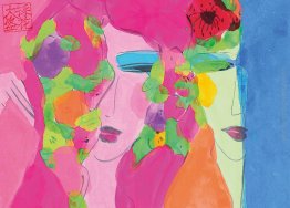 Due signore con i fiori Due signore con i fiori