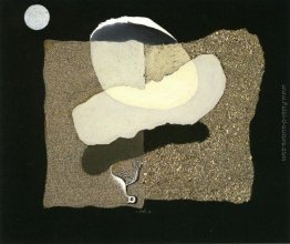 Grande pollice. Beach. Luna e Decaying Uccello Grande pollice. Beach. Luna e Decaying Uccello