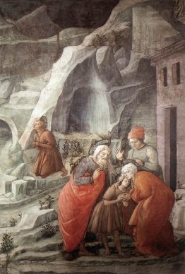 San Giovanni congedandosi dai suoi genitori (particolare) San Giovanni congedandosi dai suoi genitori (particolare)