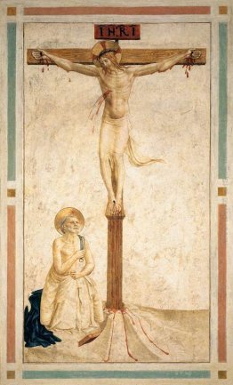 Crocifissione con San Domenico flagellarsi stesso Crocifissione con San Domenico flagellarsi stesso