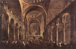 Doge Alvise IV Mocenigo appare alla gente in Basilica di San Mar Doge Alvise IV Mocenigo appare alla gente in Basilica di San Mar