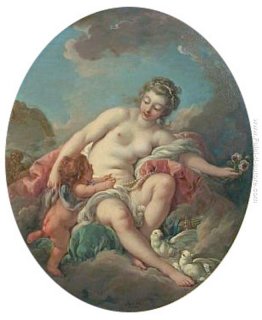 Venere Trattenere Cupido Venere Trattenere Cupido