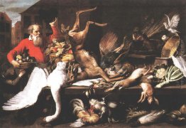 Natura Morta Con Gioco Morti Frutta e verdura in un mercato Natura Morta Con Gioco Morti Frutta e verdura in un mercato