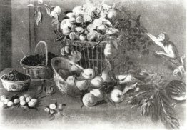 Una Scimmia Tra Frutta Una Scimmia Tra Frutta