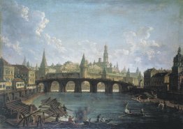 Veduta del Cremlino e il Ponte Kamenny a Mosca Veduta del Cremlino e il Ponte Kamenny a Mosca