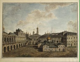 Terem e Chiesa di Nostra Salvatore in una pineta al Cremlino Terem e Chiesa di Nostra Salvatore in una pineta al Cremlino