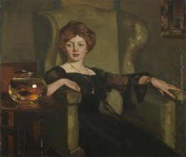 Signora con Goldfish Signora con Goldfish