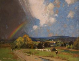 Paesaggio con arcobaleno Paesaggio con arcobaleno
