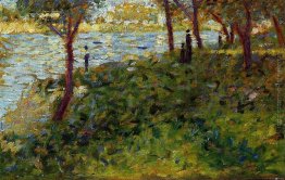 Paesaggio con figura. Studio per 'La Grande Jatte' Paesaggio con figura. Studio per 'La Grande Jatte'