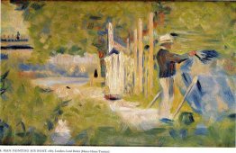 L'uomo della pittura la sua barca L'uomo della pittura la sua barca