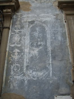 Palazzo Ramirez de Montalvo, graffiti Palazzo Ramirez de Montalvo, graffiti