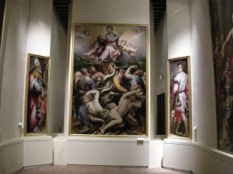 Immacolata Concezione (al centro), S. Eustachio (a sinistra) e S Immacolata Concezione (al centro), S. Eustachio (a sinistra) e S