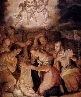 La Natività con L'Adorazione dei pastori La Natività con L'Adorazione dei pastori