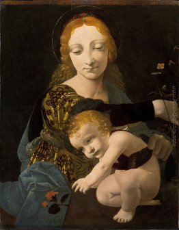 La Madonna col Bambino (Madonna della Rosa) La Madonna col Bambino (Madonna della Rosa)