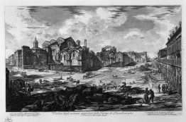 Una vista delle eccedenze di sopra delle Terme di Diocleziano Una vista delle eccedenze di sopra delle Terme di Diocleziano