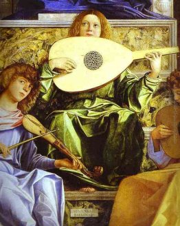 La Pala di San Giobbe Particolare di angeli musicanti La Pala di San Giobbe Particolare di angeli musicanti