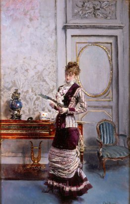 A Lady Admiiring Fan A Lady Admiiring Fan