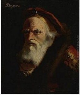 La testa di un vecchio, inscritto Diogene La testa di un vecchio, inscritto Diogene