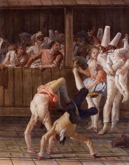 Pulcinella con Acrobats Pulcinella con Acrobats
