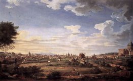 Veduta di Roma da Monte Mario, nel sud-est Veduta di Roma da Monte Mario, nel sud-est