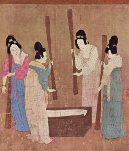 Donne che si preparano seta (dopo Zhang Xuan) Donne che si preparano seta (dopo Zhang Xuan)